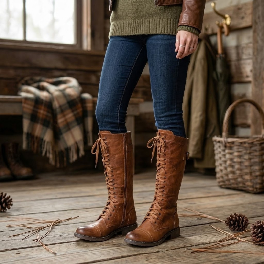 Lena Hohe Schnürstiefel Damen – Detailansicht | Schuh Galaxy