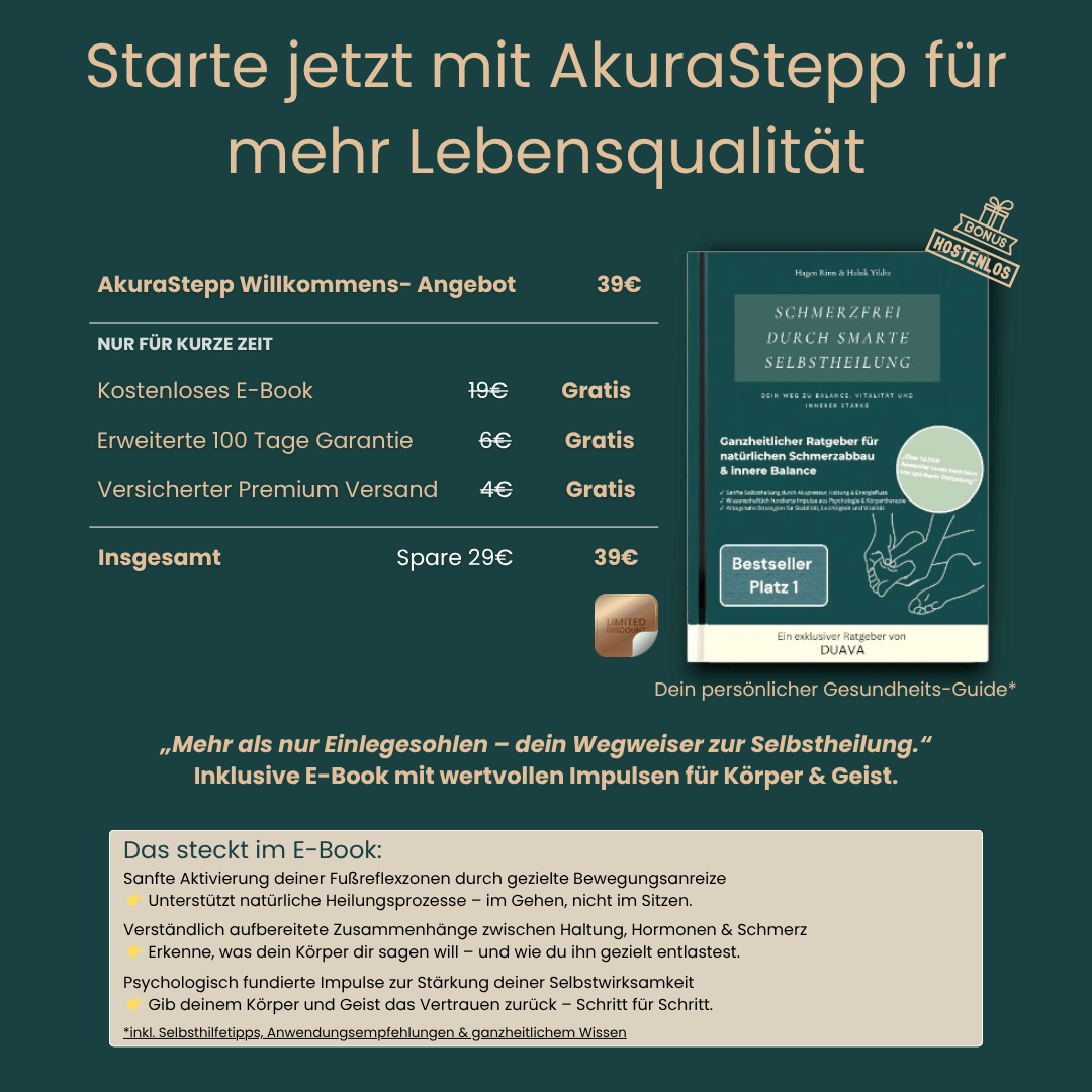 AkuraStepp Einlegesohlen | weich & stützend