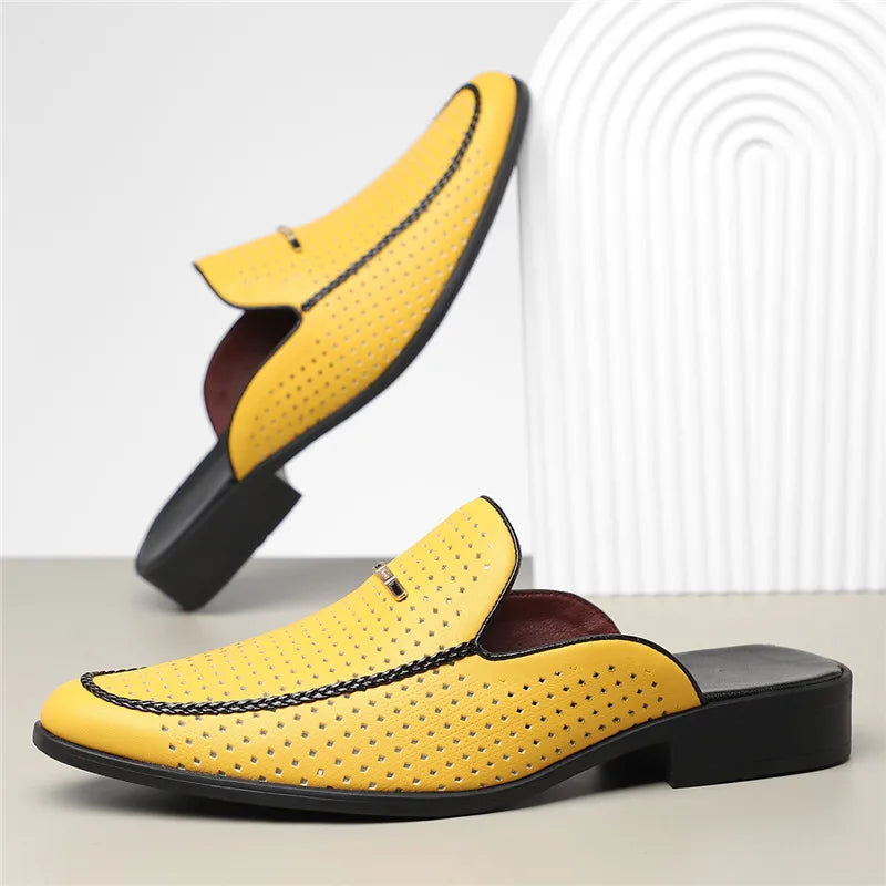 Design Echtleder Slides „Capri“ – Detailansicht | Schuh Galaxy