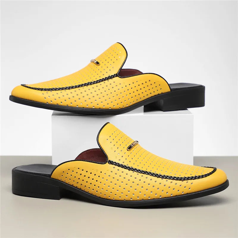 Design Echtleder Slides „Capri“ – Rückansicht | Schuh Galaxy