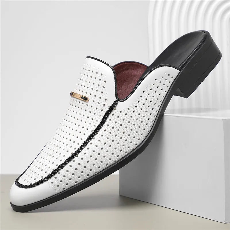Design Echtleder Slides „Capri“ – Innenansicht | Schuh Galaxy