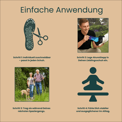 AkuraStepp Einlegesohlen | weich & stützend