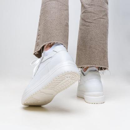 Weiße elegante Alltagsschuhe für Damen – Rückansicht | Schuh Galaxy