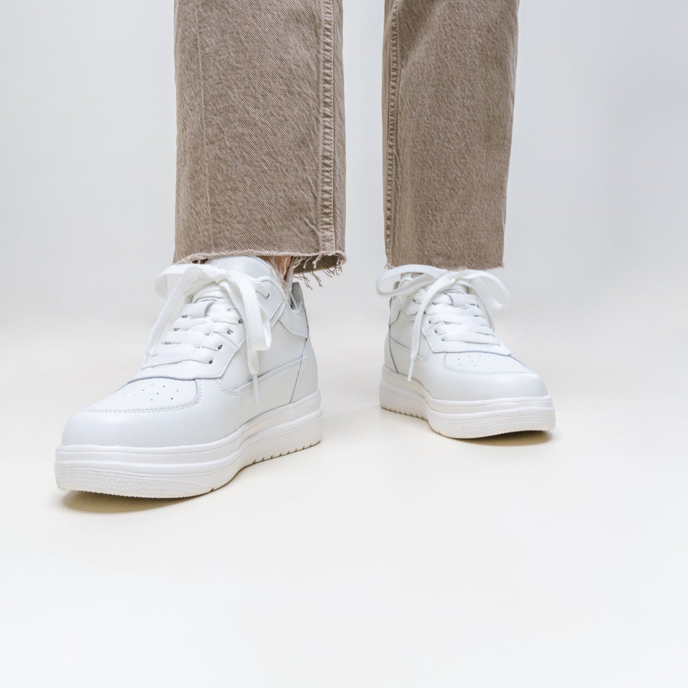 Weiße elegante Alltagsschuhe für Damen