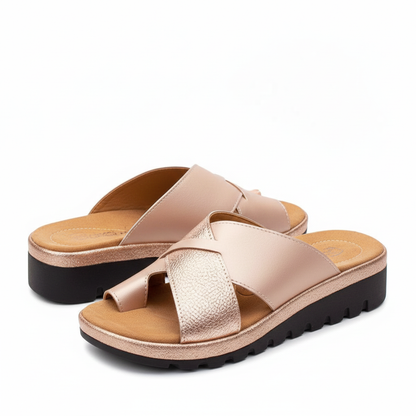 BuniSoft Ease Sandal Damen in SILBER | Schuh Galaxy