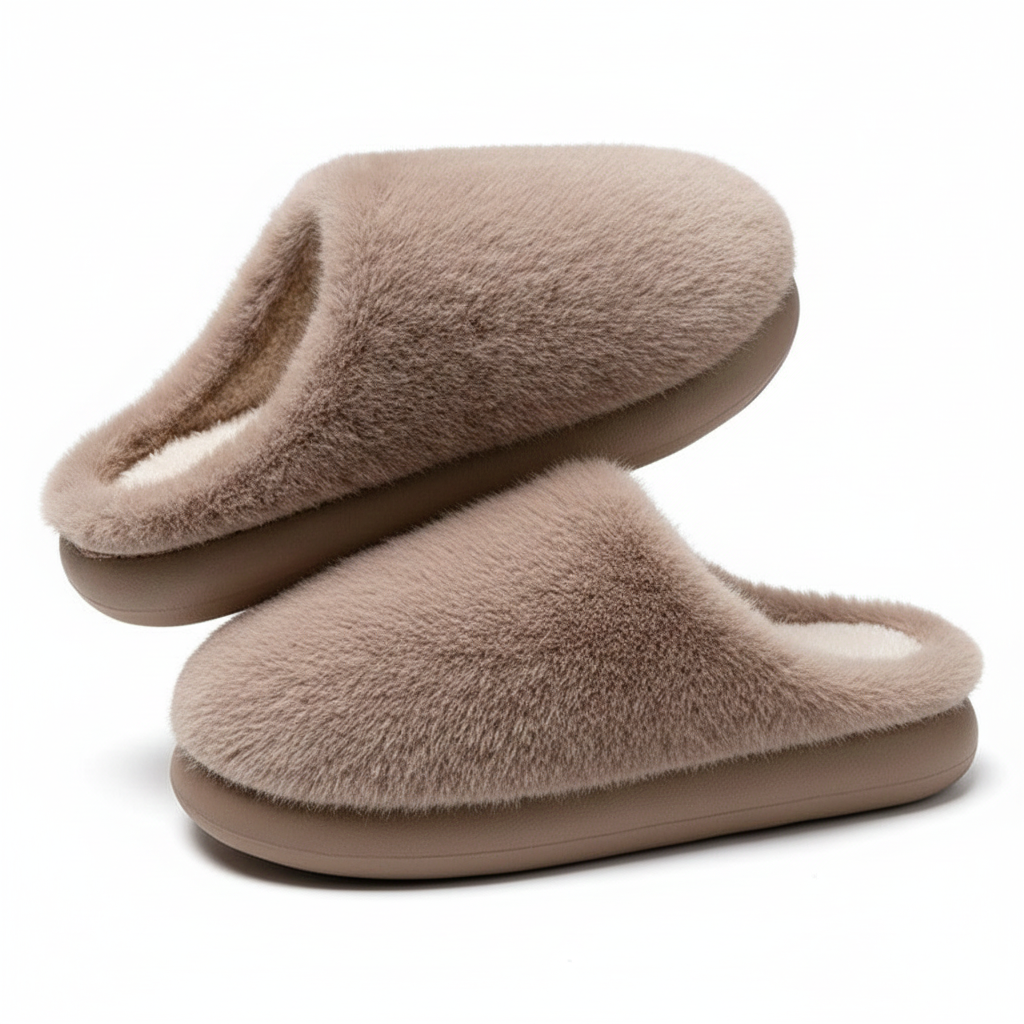 Audrey Cozy Winter Slippers Damen in Cremeweiß | Schuh Galaxy