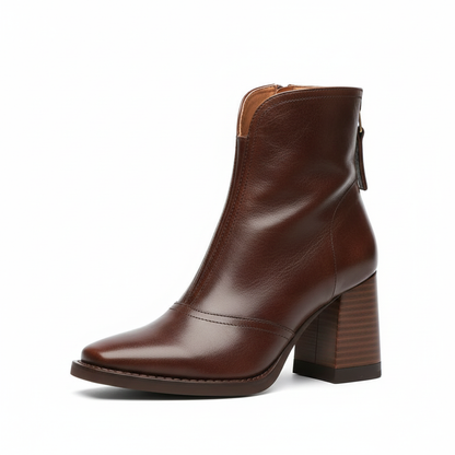 Khloe Heel Boots Damen in Kastanienbraun | Schuh Galaxy