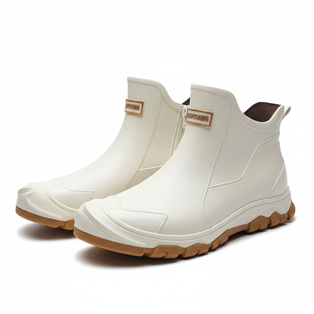 Zachary Regenstiefel in Schwarz & Karmesinrot | Schuh Galaxy