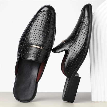 Design Echtleder Slides „Capri“ – Rückansicht | Schuh Galaxy