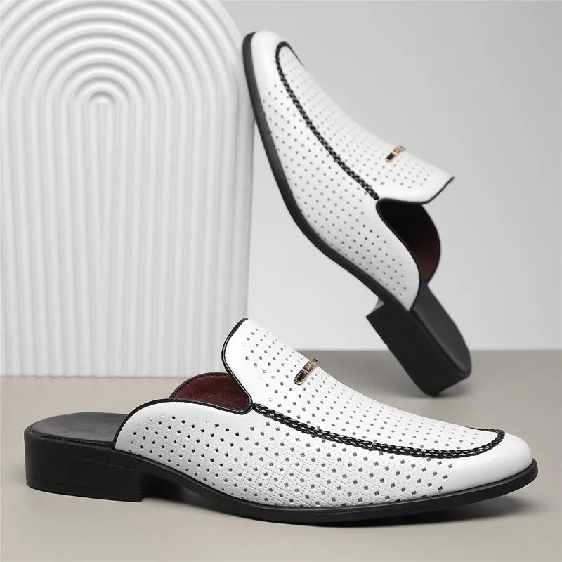 Design Echtleder Slides „Capri“ – Detailansicht | Schuh Galaxy