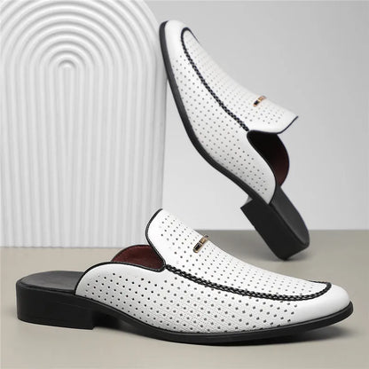 Design Echtleder Slides „Capri“ – Detailansicht | Schuh Galaxy