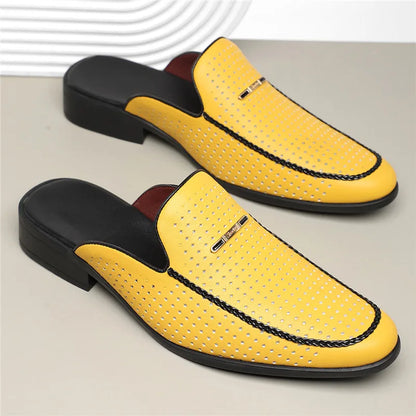 Design Echtleder Slides „Capri“ – Innenansicht | Schuh Galaxy