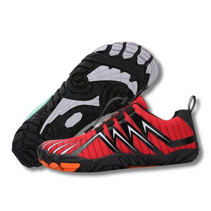Explorer Rutschfest Erdung Allround Barefoot Schuhe in Rot | Schuh Galaxy