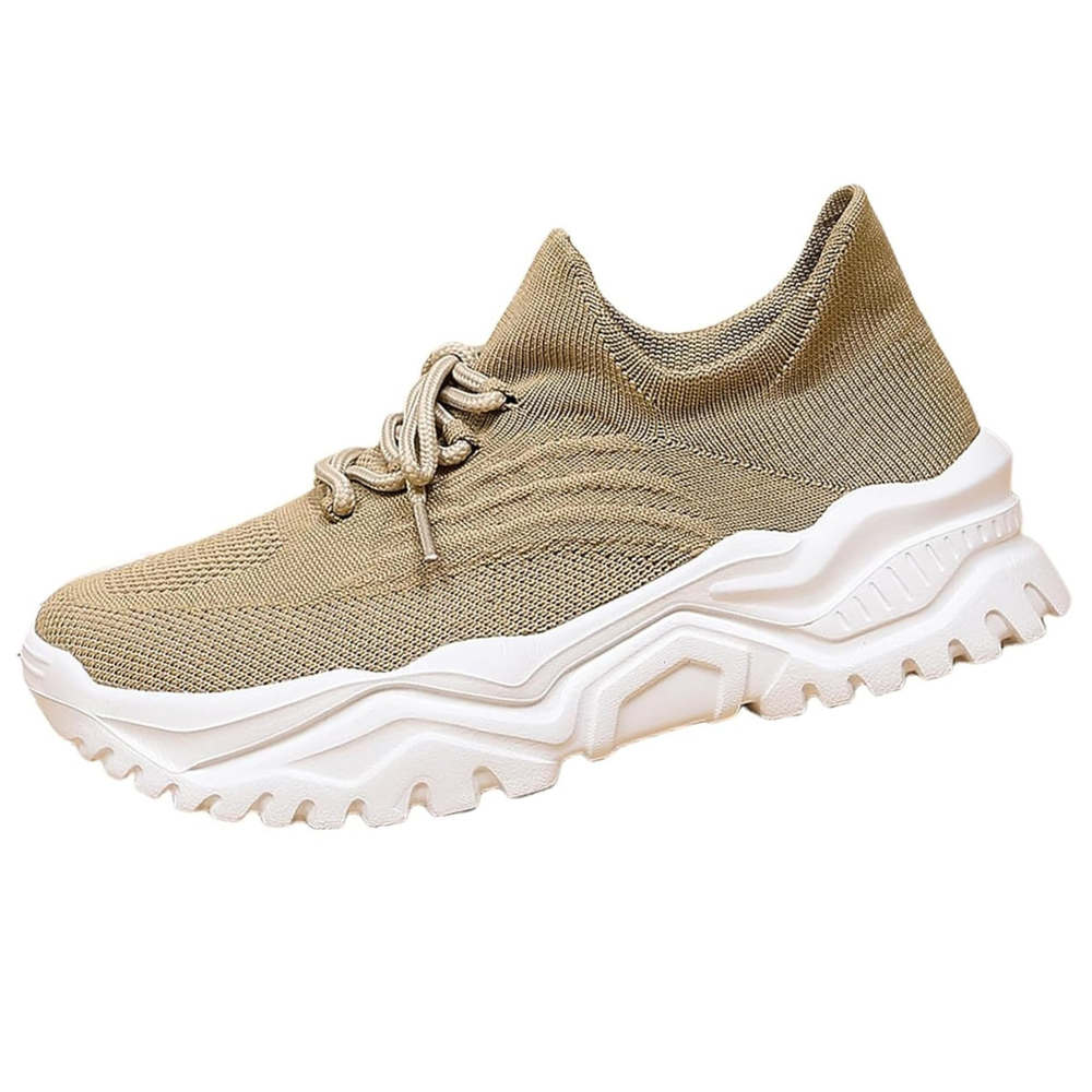 Orthopädische Trendschuhe mit zusätzlicher Fußunterstützung in Beige | Schuh Galaxy