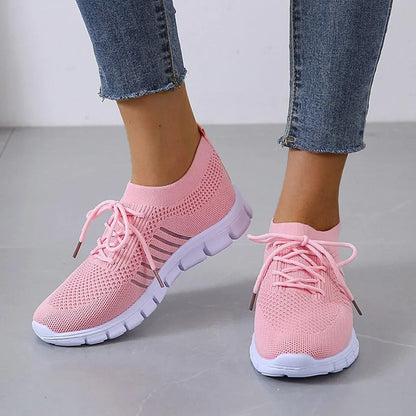 Damen Orthopädische Sneakers mit Atmungsaktivem Netz – Beide Schuhe | Schuh Galaxy