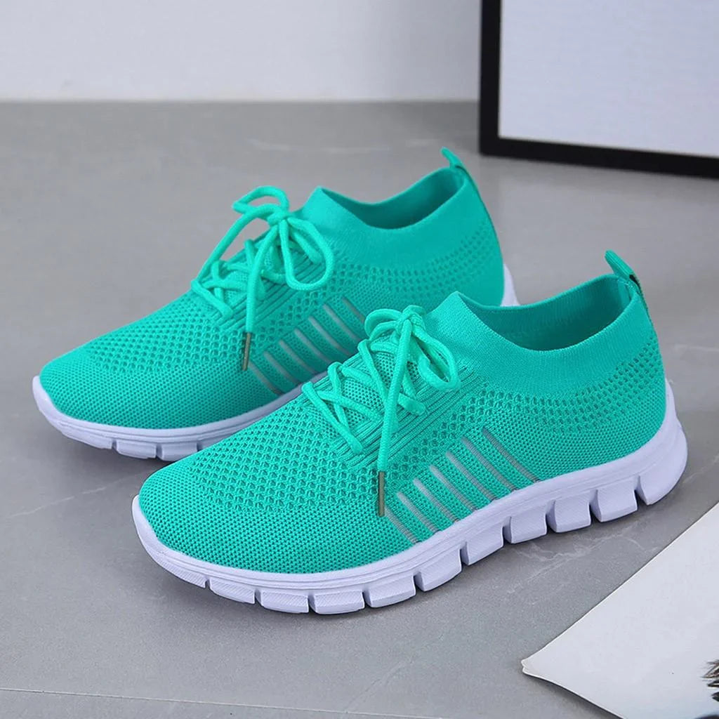 Damen Orthopädische Sneakers mit Atmungsaktivem Netz – Rückansicht | Schuh Galaxy