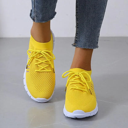 Damen Orthopädische Sneakers mit Atmungsaktivem Netz – Sohlenprofil | Schuh Galaxy