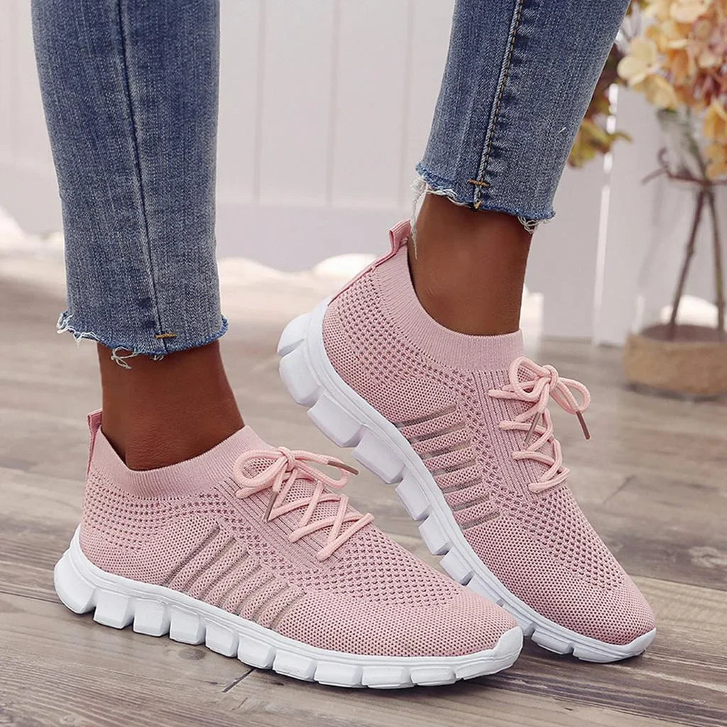Damen Orthopädische Sneakers mit Atmungsaktivem Netz – Detailansicht | Schuh Galaxy