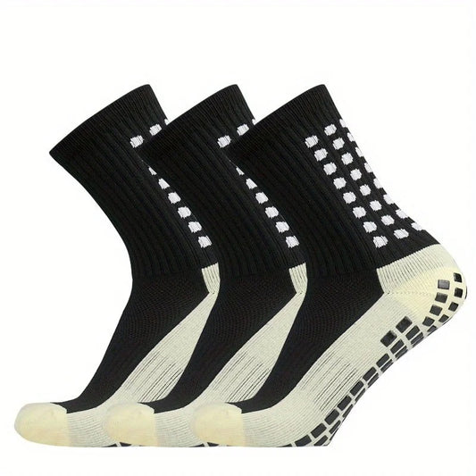 GripMax 3er-Set Fußball Grip Socken in Weiß | Schuh Galaxy