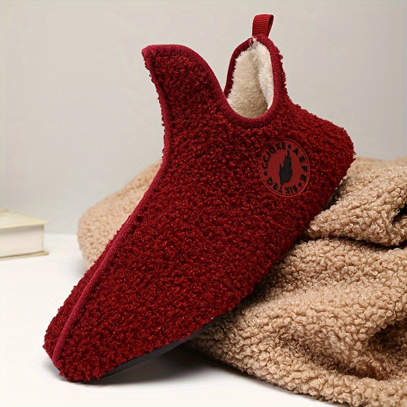 Moderne Fuzzy Hausschuhe „AEFE“ – Rückansicht | Schuh Galaxy