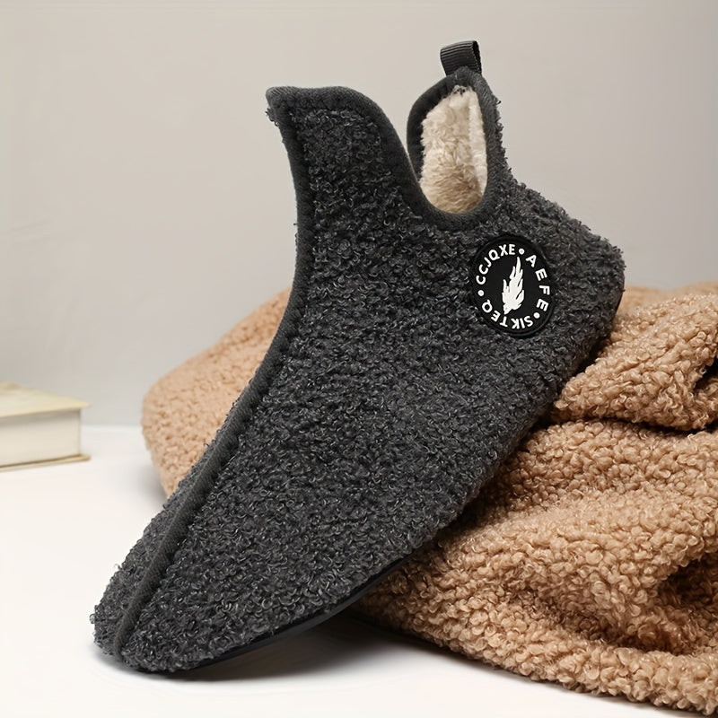 Moderne Fuzzy Hausschuhe „AEFE“ – Rückansicht | Schuh Galaxy
